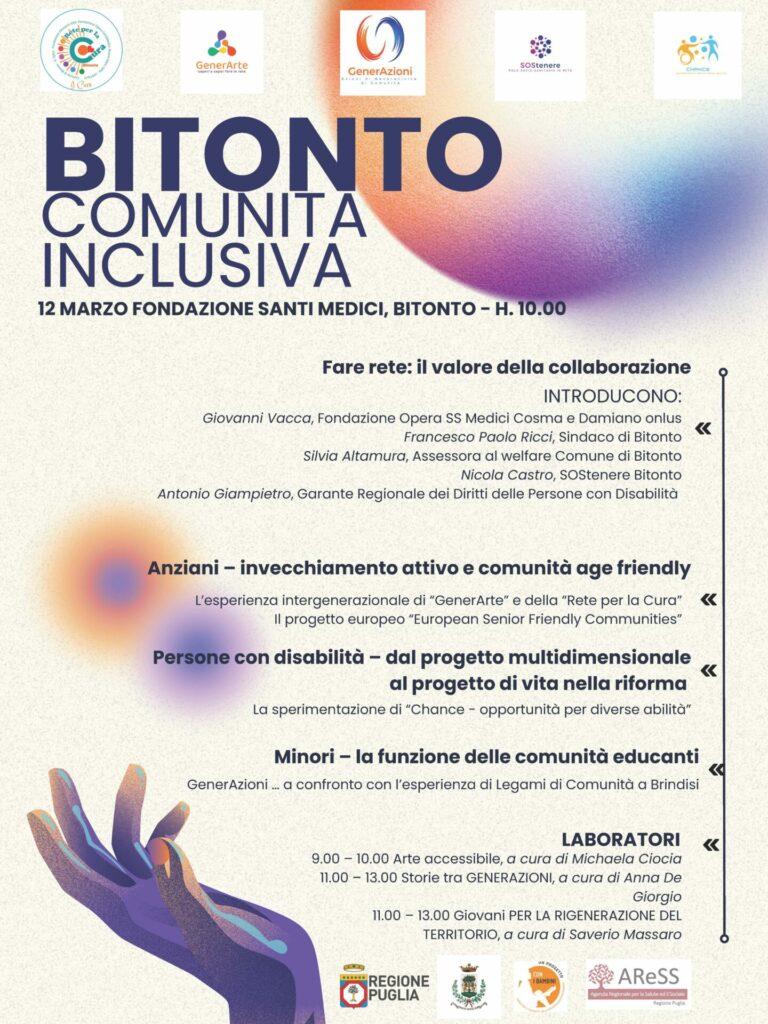 Locandina Bitonto Comunità Inclusiva